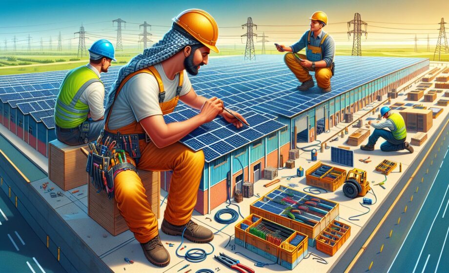 Einen photovoltaischen Lagerbau erstellen