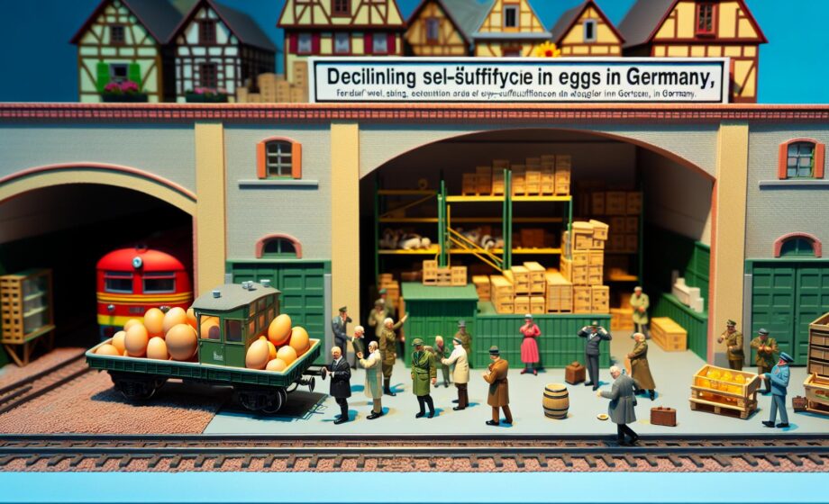 Rückgang des Eigenbedarfsdeckungsgrades für Eier in Deutschland