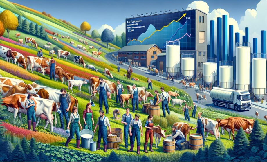 Prognose: Milchproduktion der EU bleibt bis 2024 fast konstant