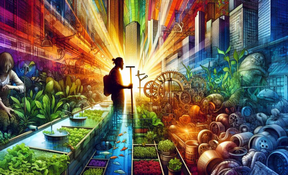 Stadt Landwirtschaft fördert Kreislaufwirtschaft durch Aquaponik