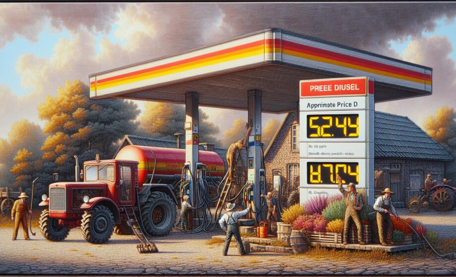 Ungefähre Preisinformationen für landwirtschaftlichen Diesel – Confagricoltura
