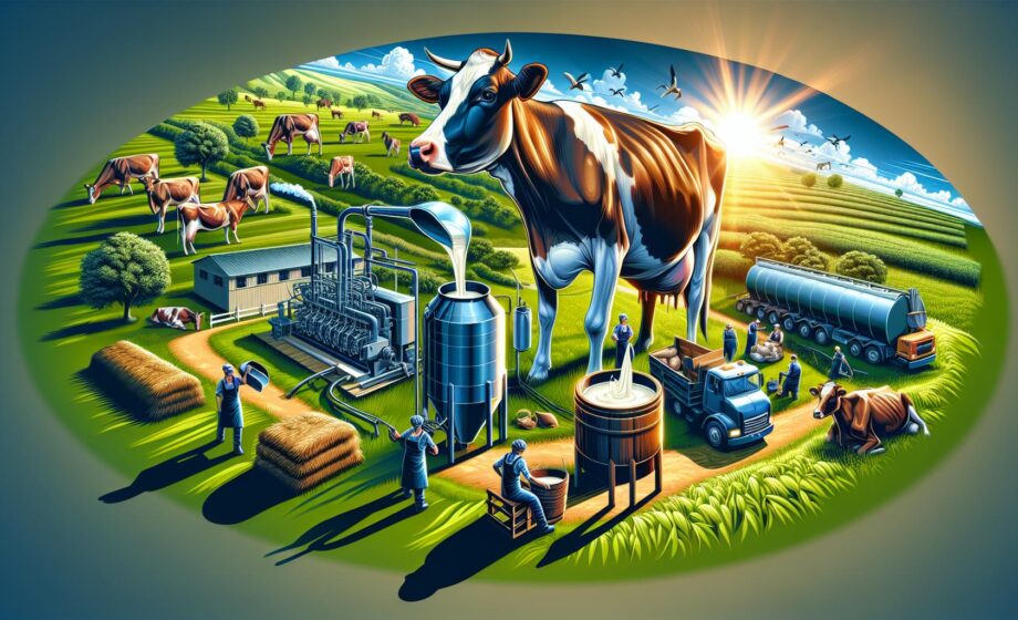 Spitzenproduktion in der Milchindustrie während der Haupterntezeit