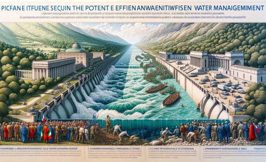 Vergleich der Wasserbewirtschaftung von Po und Rhone bei Event mit Salvini