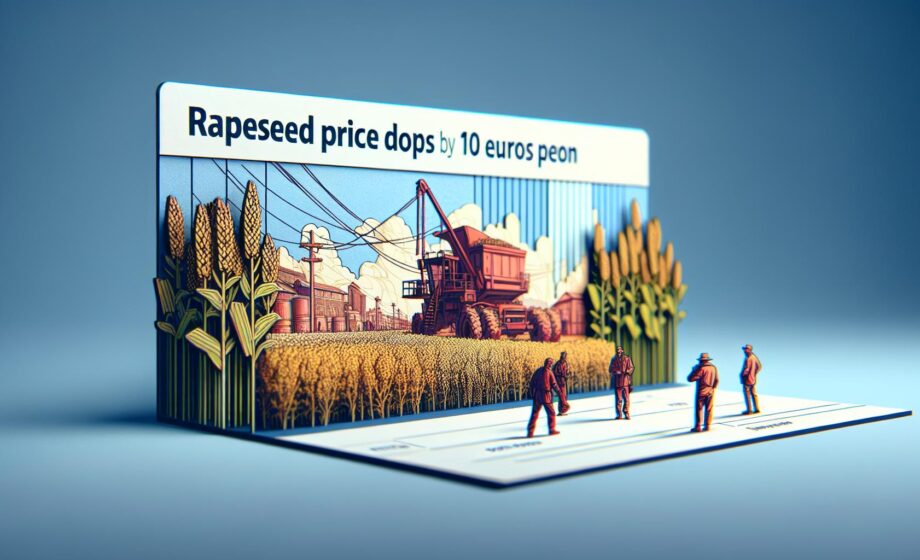 Rapspreis sinkt um 10 Euro pro Tonne
