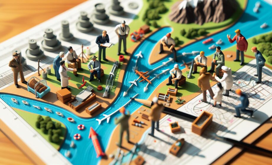 Mögliches Szenario: Effektive Flussmanagement-Strategien von Po und Rhone