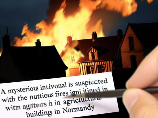 Verdacht: Mann zündet Normandie-Gebäude an