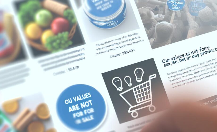 Unsere Werte sind nicht käuflich, unsere Produkte schon
