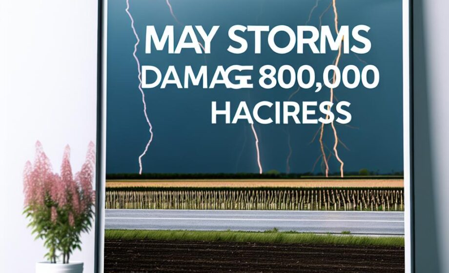 Mai-Stürme beschädigen 80.000 versicherte Hektar