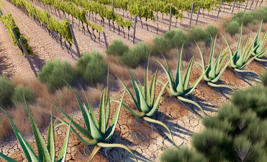 Aloe Vera ersetzt Weinreben bei Dürre in Aude