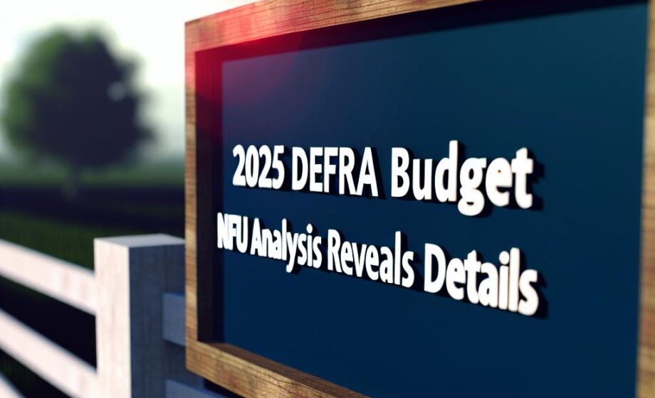 Defra-Budget 2025: NFU-Analyse enthüllt Details