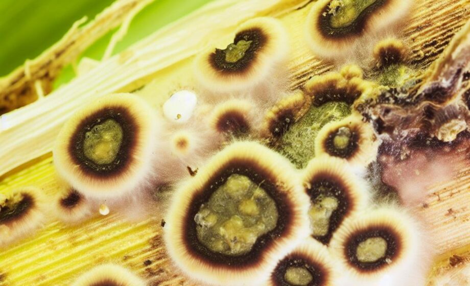 Teerfleckenpilz befällt Mais in Indiana
