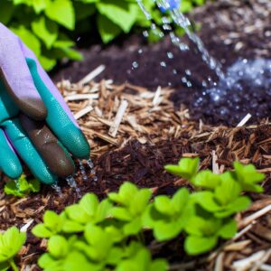 Gartentipp: Wasser sparen durch Mulchen