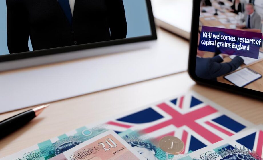 „NFU begrüßt Neustart der Kapitalzuschüsse in England“