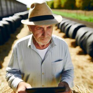 Landwirt entwickelt nachhaltige Strategie auf dem Hof
