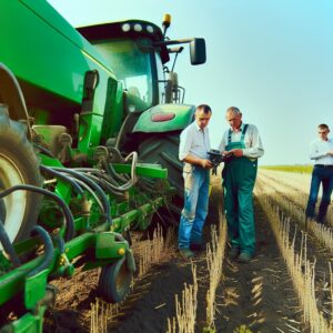 Ukrainische Bauern erkunden moderne Agrartechnik