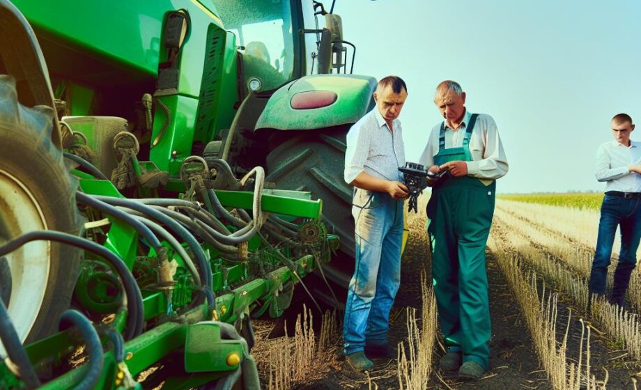 Ukrainische Bauern erkunden moderne Agrartechnik