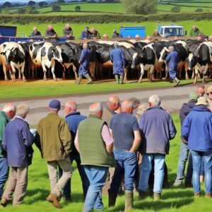 Shropshire: Bedeutende Milchherde versteigert