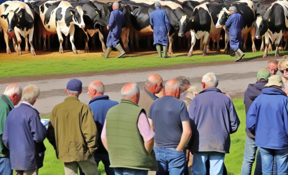 Shropshire: Bedeutende Milchherde versteigert