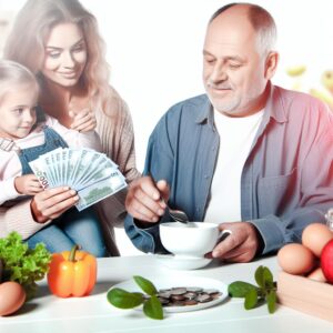 Familien-Lebensmittelausgaben 2024 stabil